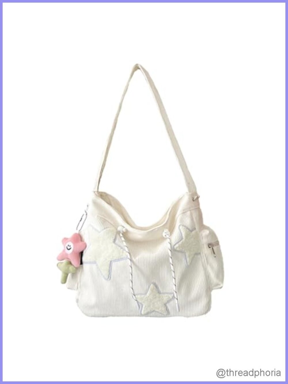 Women's Corduroy Crossbody Hobo Bag Large Capacity Shoulder Tote Messenger